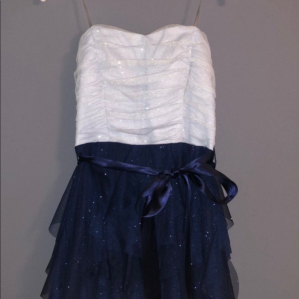 Blue homecoming dress